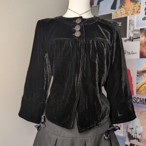Medium Vintage Velvet Gothic Top
